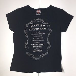 Harley Davidson black tee size small